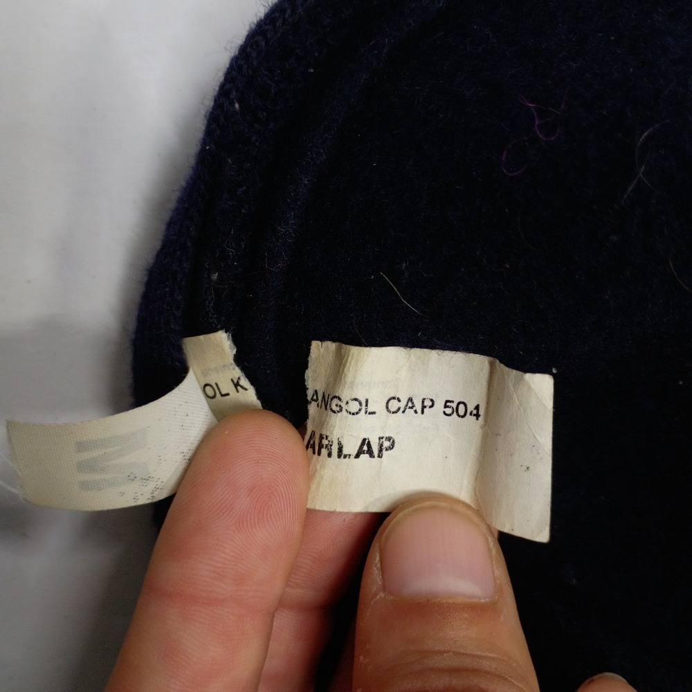 Kangol 504 Earlap Wool Cap Brown Medium Made in England Ribbed Earflaps Vintage - Picture 7 of 10